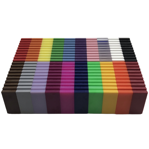 Domino 20 couleurs mélangées 200 pièces + seau de rangement