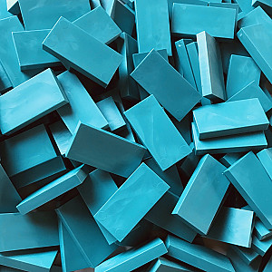 Domino – Turquoise – 50 stuks