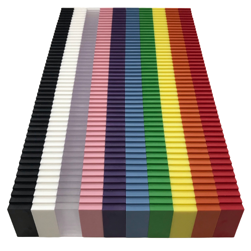 Domino 10-color mix 500 pieces + storage bucket
