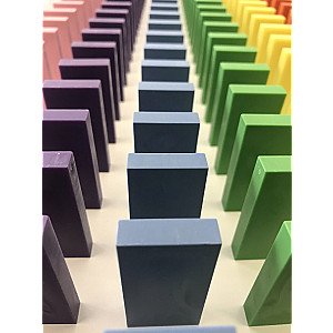 Domino Farbmischung 500 Steine in 10 Farben + Aufbewahrungsbox