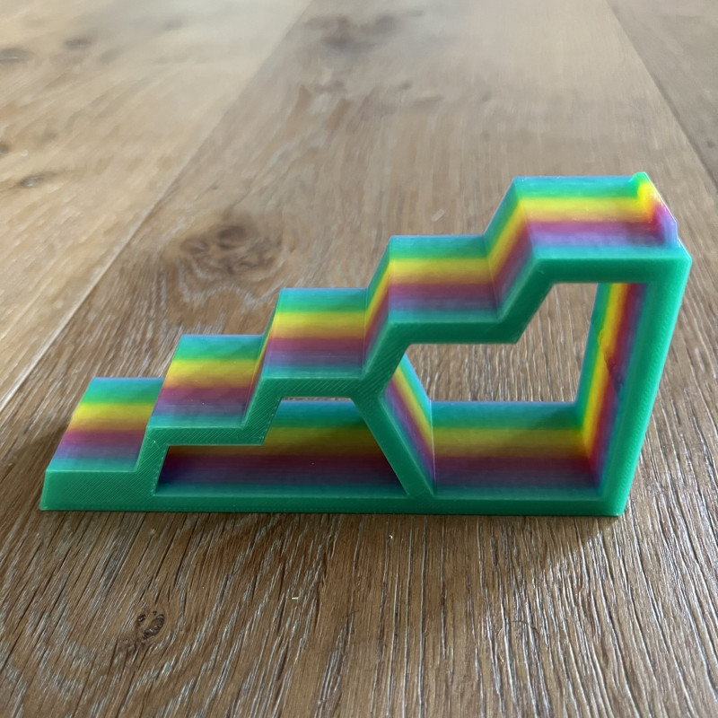 Escalier - Arc-en-ciel