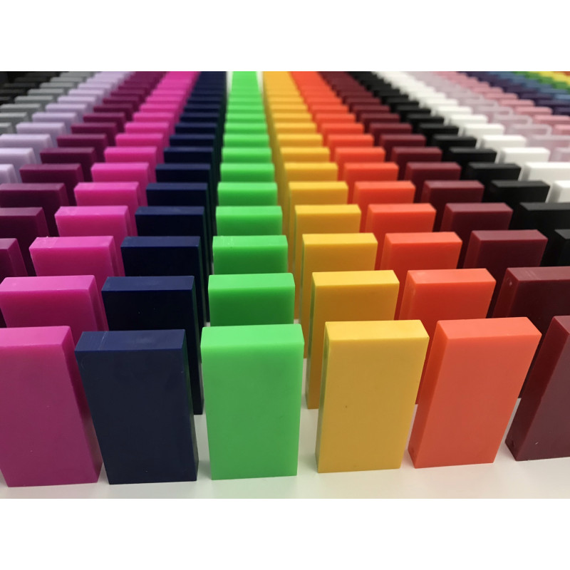 Domino 20-color mix 400 pieces + storage bucket