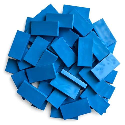 Domino - Azure Blue - 50 pieces - LIMITED AVAILABILITY
