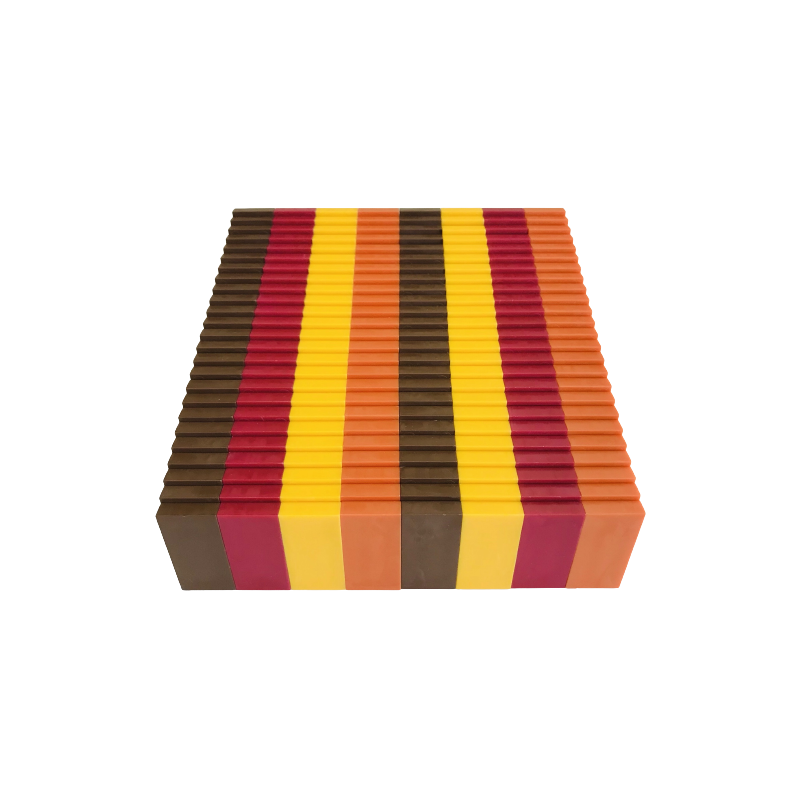 Domino Farbmischung "Herbst" 200 Steine in 4 Farben + Aufbewahrungsbox