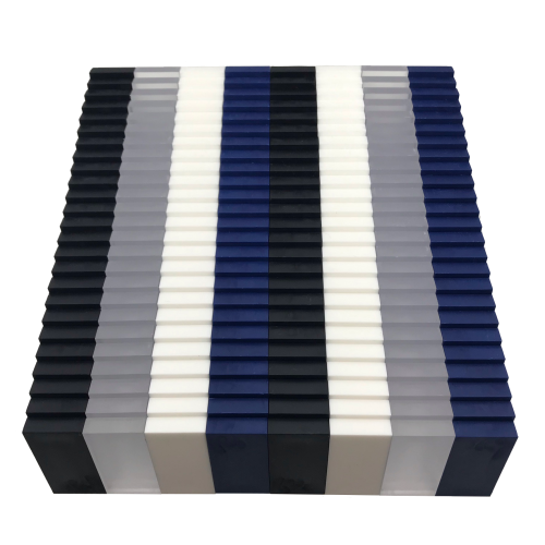 Domino mélange de couleurs «&nbsp;hiver&nbsp;» 200&nbsp;pièces + seau de rangement