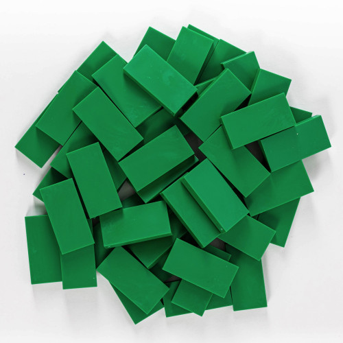 Domino - Dark Green - 50 pieces