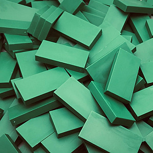 Domino - Dark Green - 50 pieces