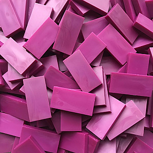 Domino - Fuchsia roze - 50 stuks