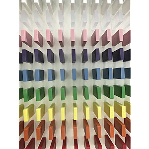 Domino Farbmischung 250 Steine in 10 Farben + Aufbewahrungsbox