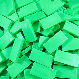 Domino - Neon Green - 50 pieces
