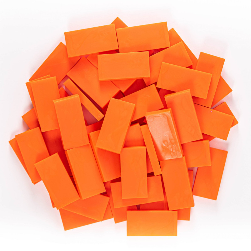 Domino - Neon Orange - 50 pieces