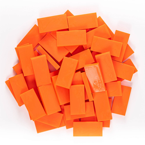 Domino - Orange fluo - 50 pièces