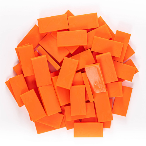 Domino - Fluo oranje - 50 stuks