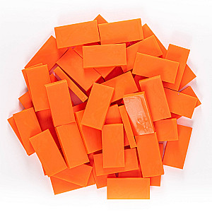 Domino - Neon Orange - 50 pieces