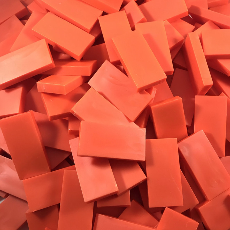 Domino - Neon Orange - 50 pieces