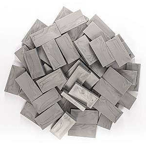 Domino - Silver - 50 pieces