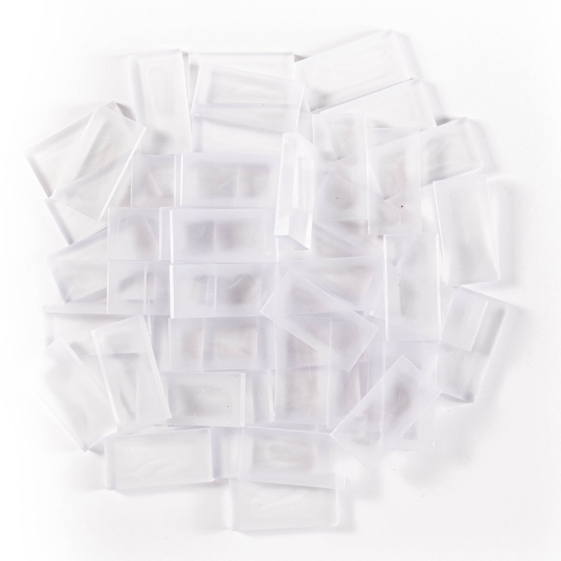 Domino - Transparent - 50 Steine